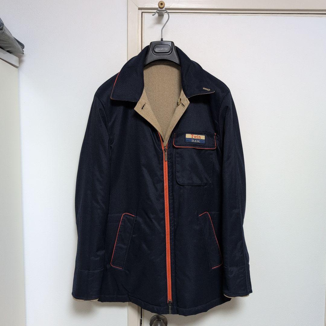 エルメネジルドゼニア リバーシブル ハーフコート