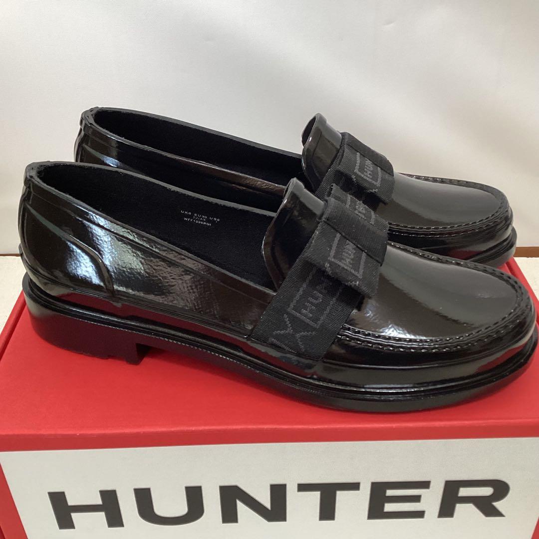 ⭐︎新品未使用⭐︎HUNTERハンター リファインドボウグロス ペニーローファー