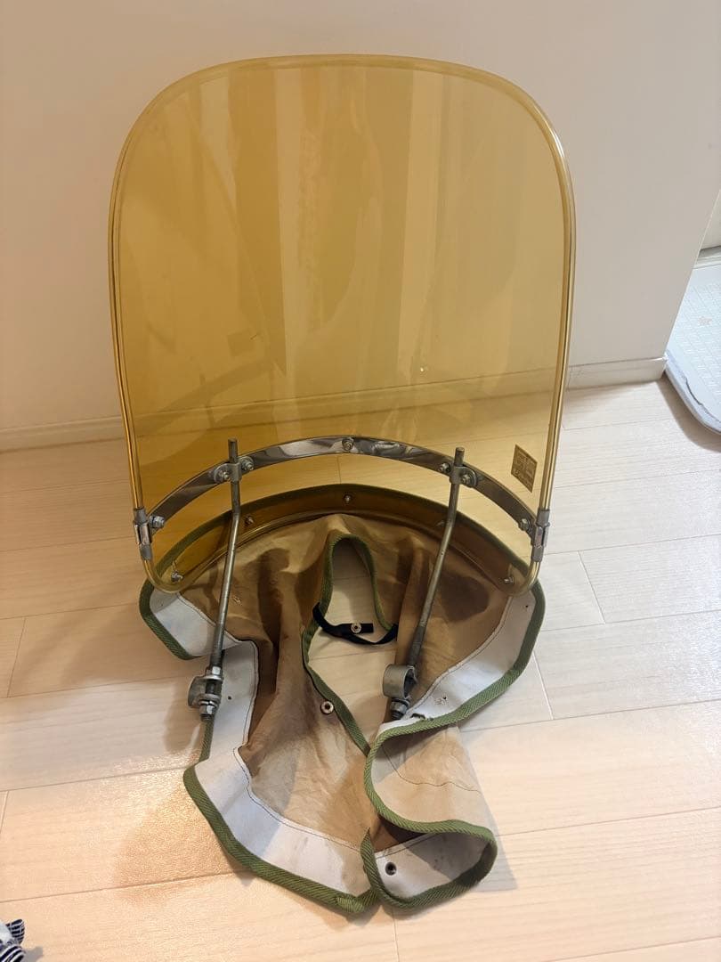 黄ばみ風防ロング 当時物 旧車 アサヒNo.99　ハンドルクランプあり