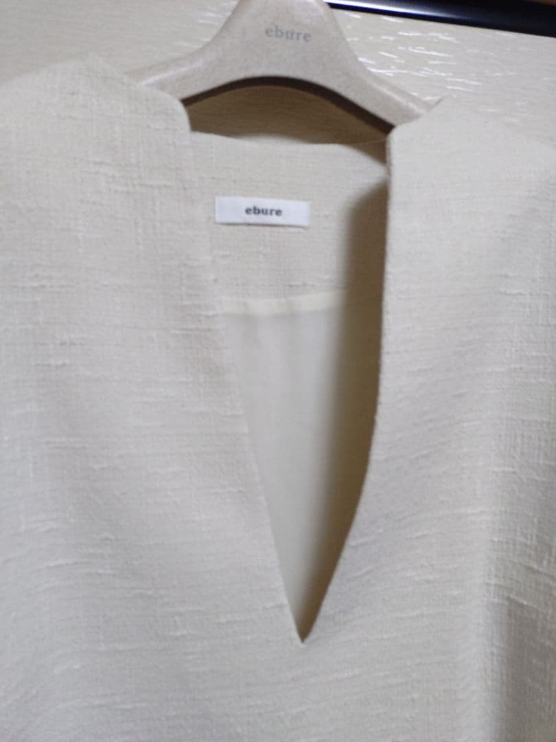 ebure エブール　スラブツィード　スカート　ブラウス　セットアップ