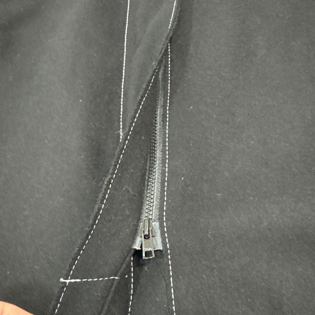 アドーア ADORE SUPER100 メルトンジレ ノースリーブコート 黒