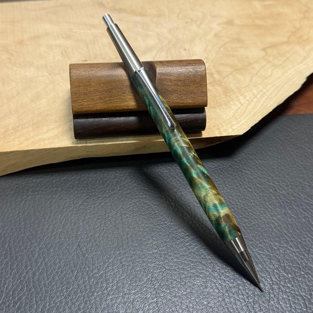 126栃サバ杢スタビ PG-5用カスタム木軸 低重心テーパータイプ