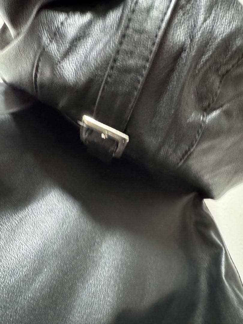 デグナー ROLE AND CODE フード付き本革ライダースジャケット M