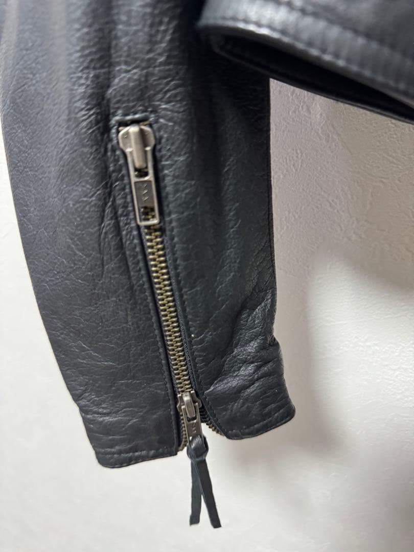 デグナー ROLE AND CODE フード付き本革ライダースジャケット M