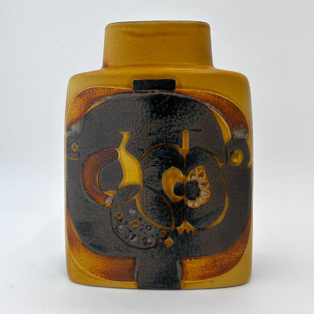  /BACA 果物文様扁壺花瓶