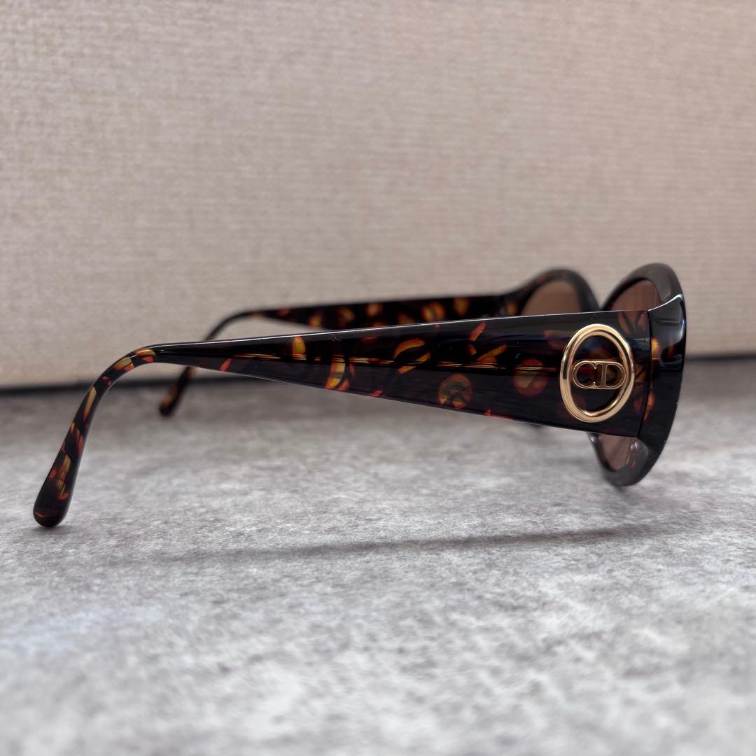 美品 Christian Dior ディオール サングラス べっ甲 サイドロゴ