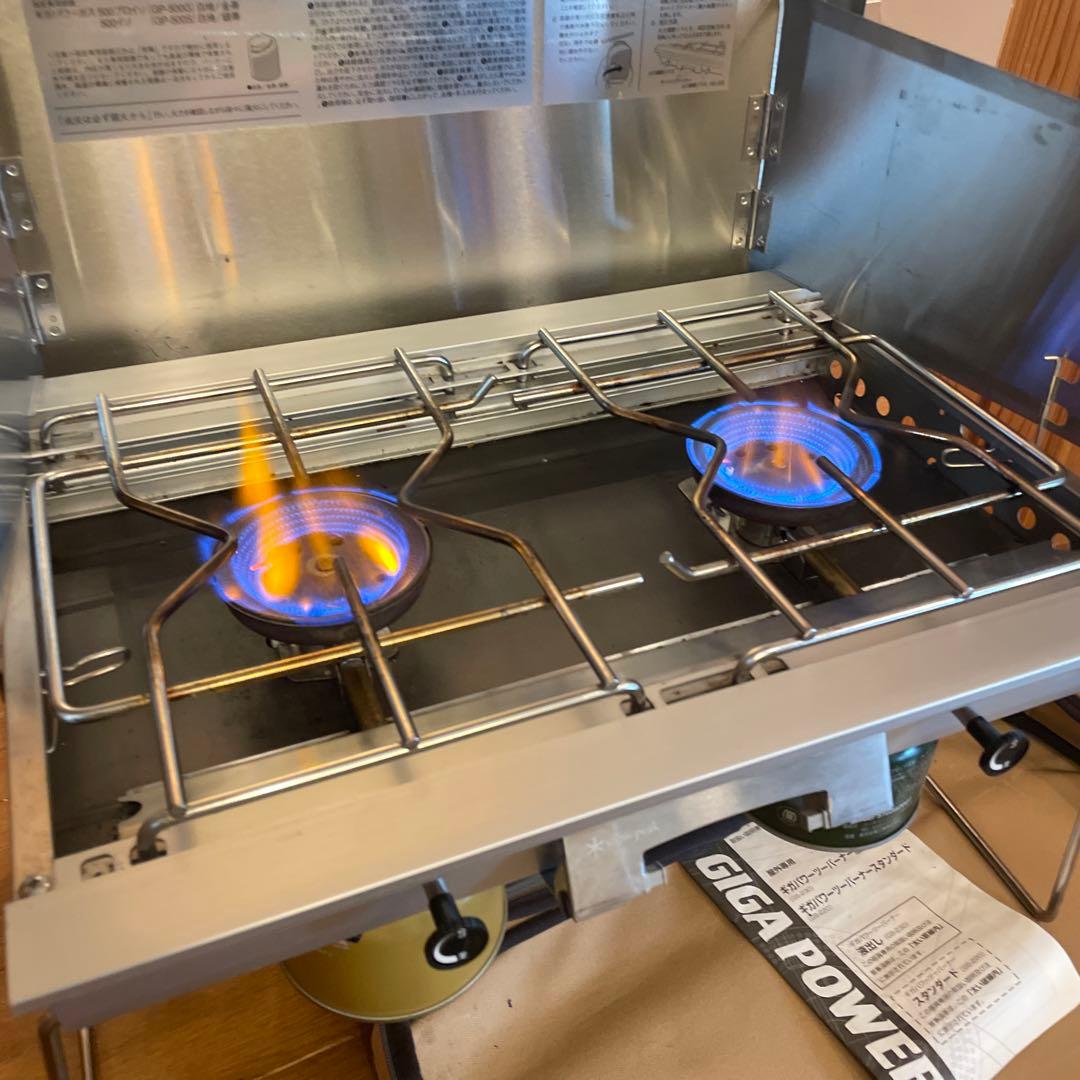  peak GIGA POWER ツーバーナーコンロ 収納バッグ付き