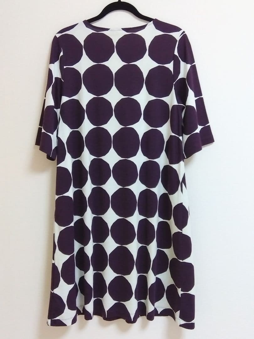 〈新品タグ付き〉marimekko マリメッコ ドット柄ワンピース パープル