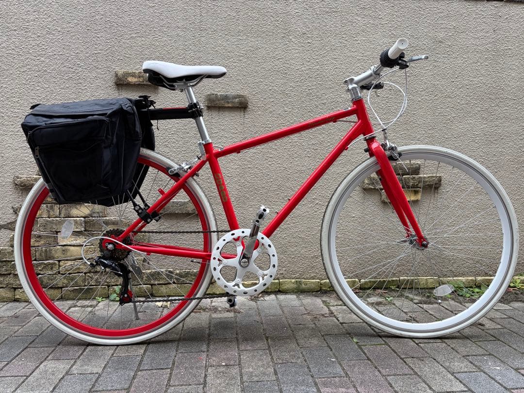 21 technology CL266クロスバイク 荷台サドルバッグ付き 人気