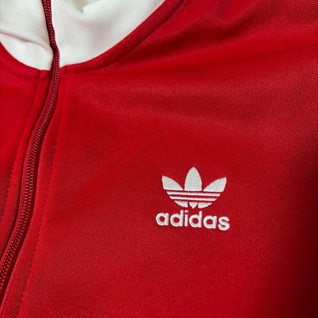 新品タグ付adidas ベッケンバウアー トラックジャケット バイカラー 赤 白