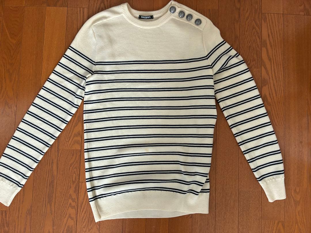 BALMAIN ストライプ ニットセーター