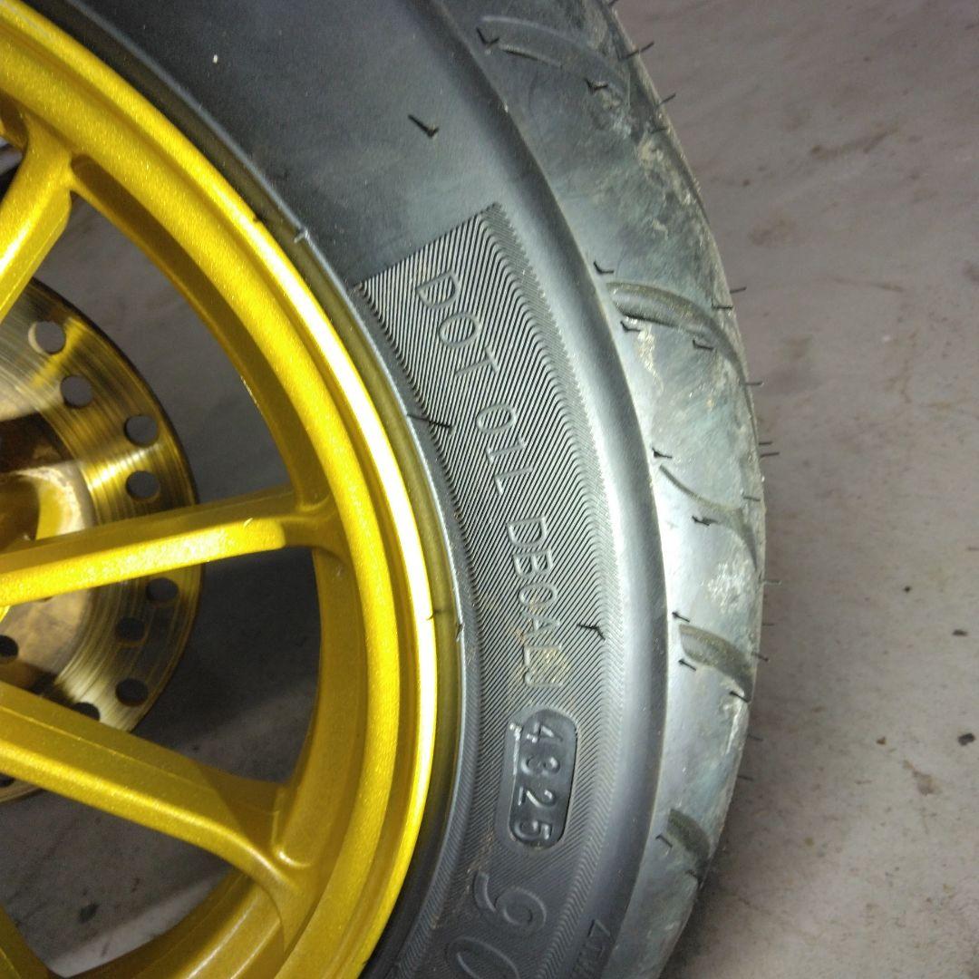 ①フロント　10インチホイール　タイヤ　ディスクホイール　ホンダライブディオZX