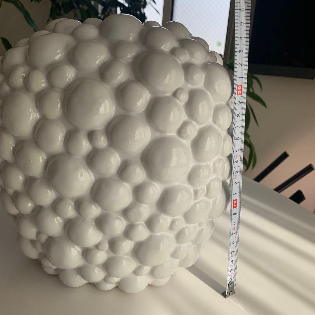 花瓶 ホワイトバブルデザイン 花器 インテリア | 激安通販のイーサプライ