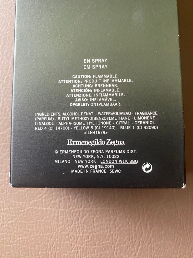 ☆Z ZEGNA ENERGY Eau de Toilette 100ml 新品