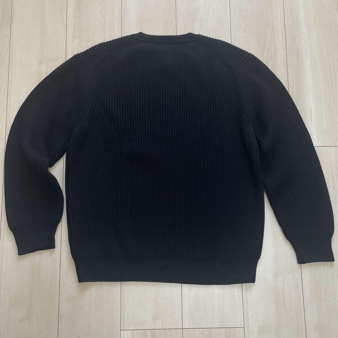 【ほぼ新品】バトナー BATONER リブクルーネックニット