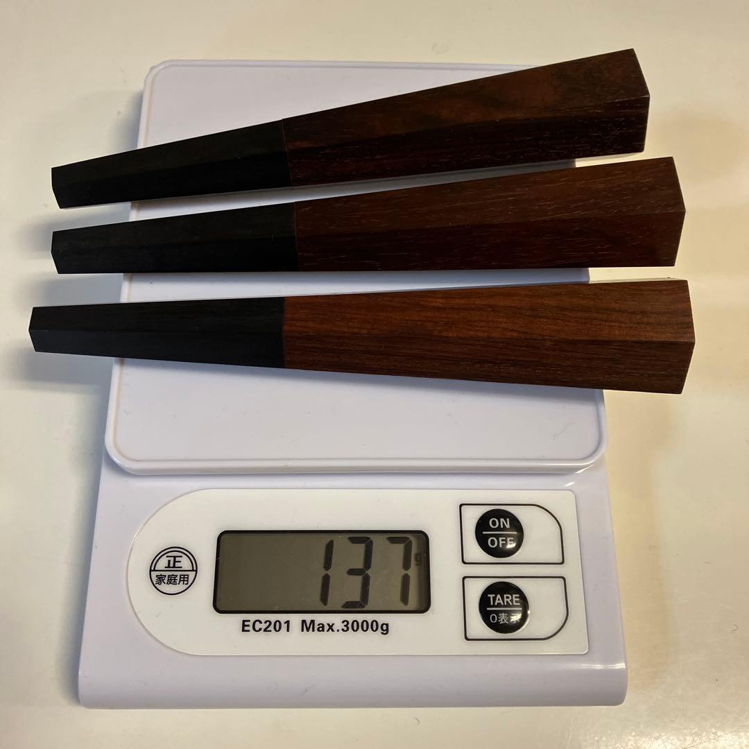 カ*☆様 【新品美品】 津軽三味線用　紅木本黒壇　糸巻き(素六、8.5分)未削