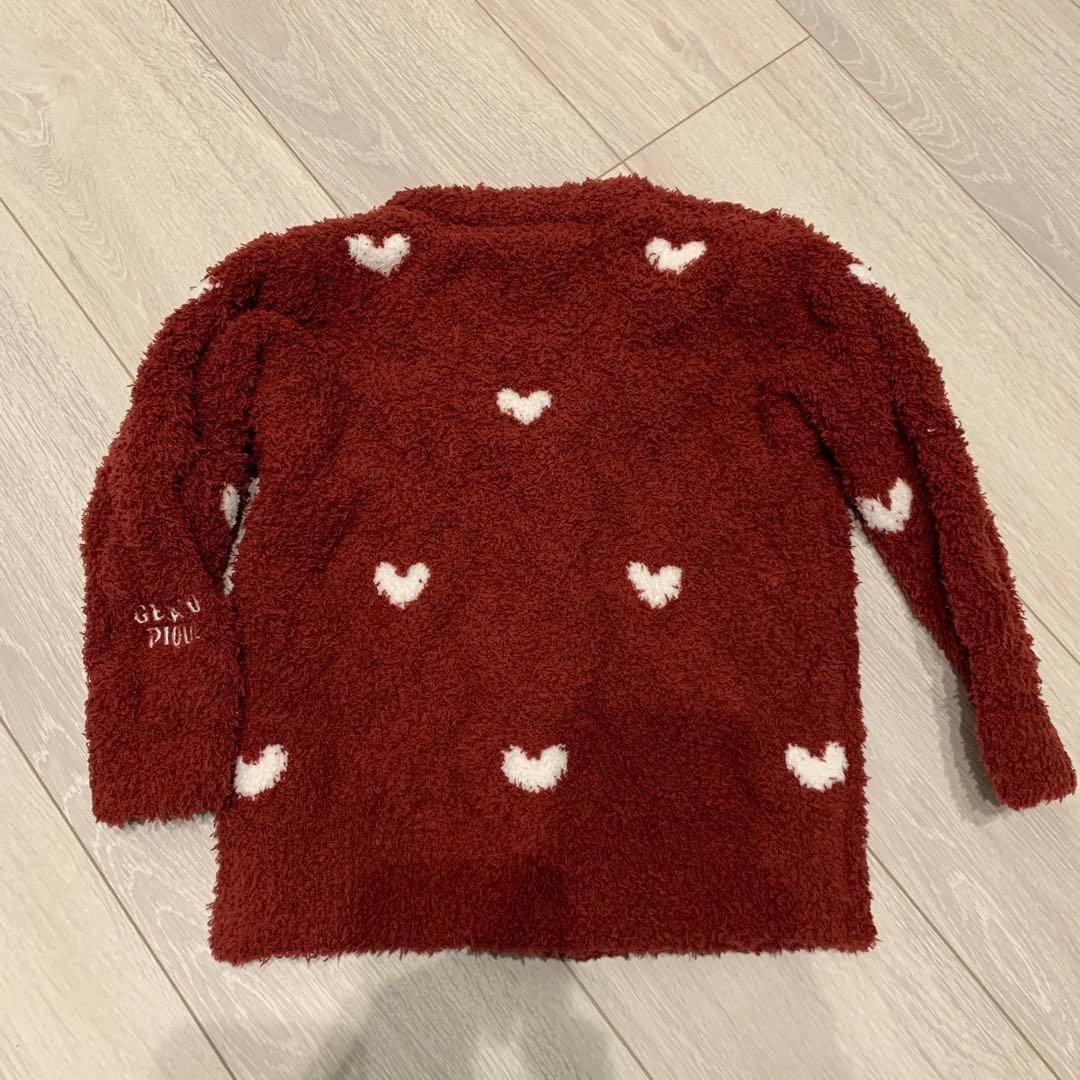 GELATO PIQUE ジェラピケ ハート柄カーディガン 90-100 - メルカリ