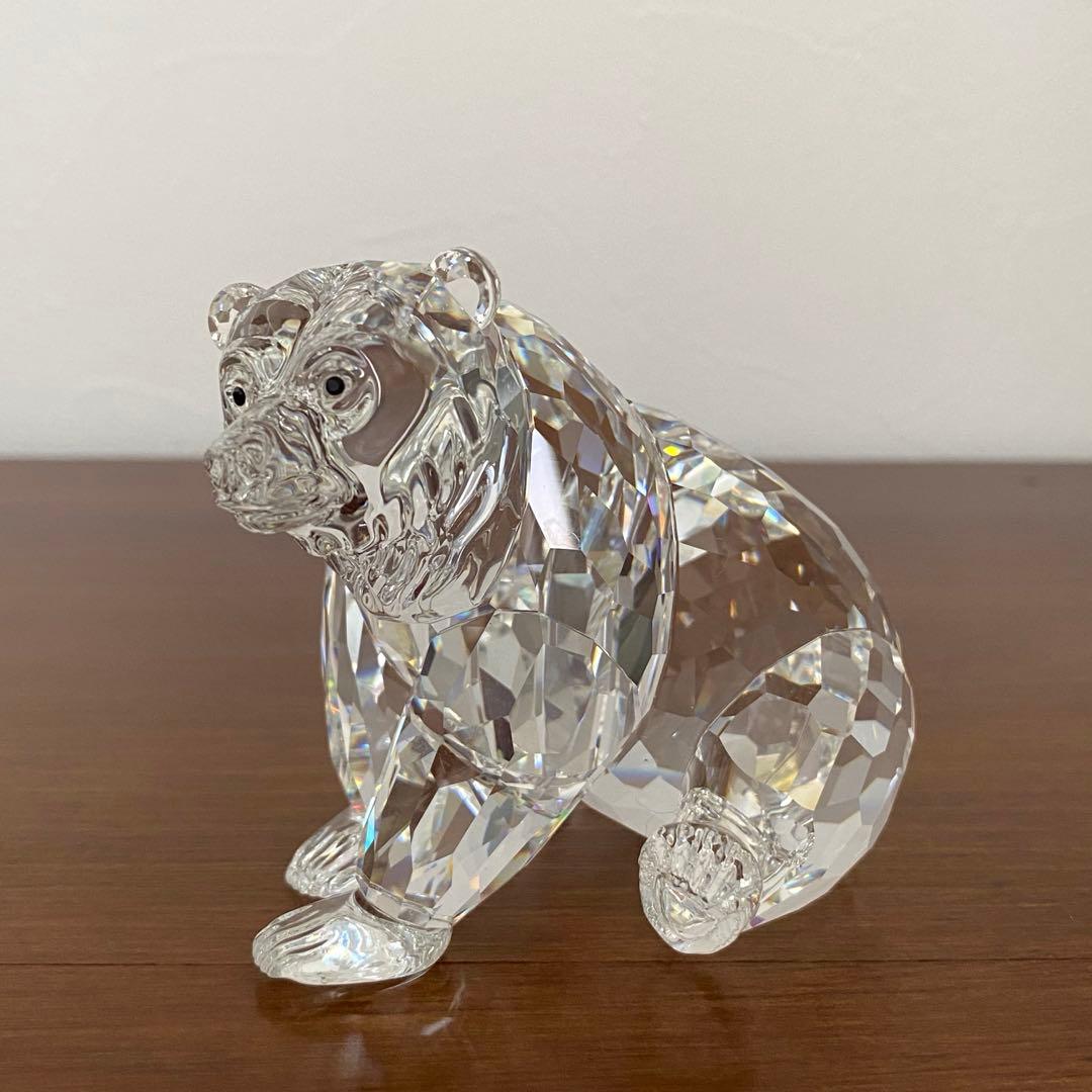 SWAROVSKI スワロフスキー クリスタル グリズリー 熊 クマ 置物