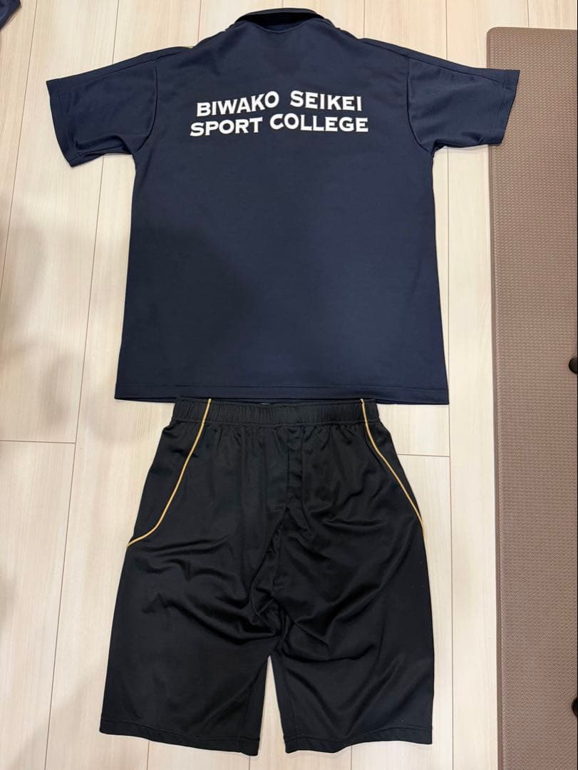 びわこ成蹊スポーツ大学 サッカー部 移動着 ミズノ 上下L 非売品