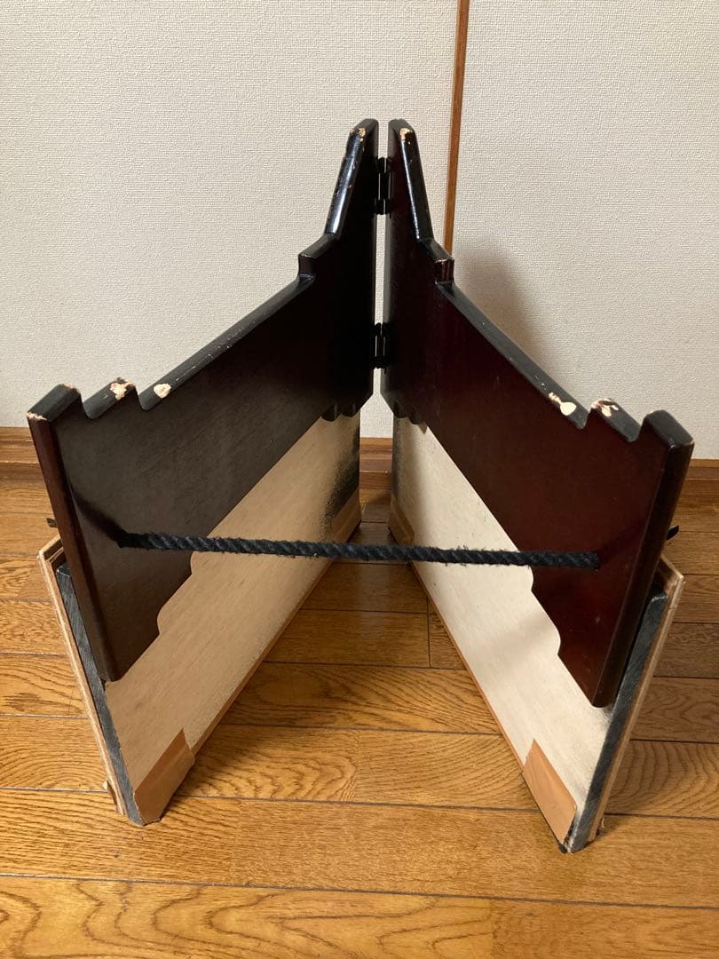 和太鼓　赤茶色　1.2尺太鼓　台座とバチ付き