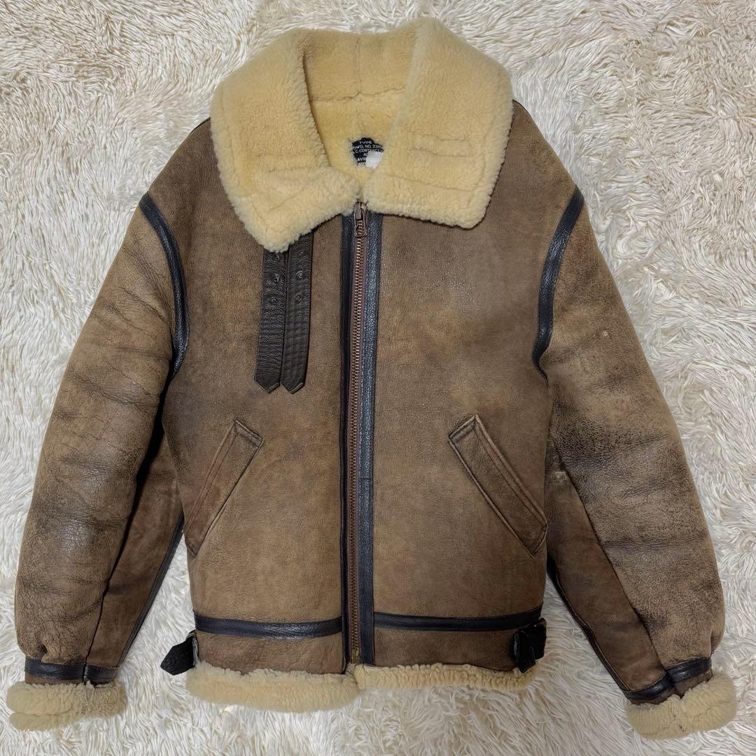 AVIREX B-3 フライトジャケット　USA製　40 ボア　　　ムートン