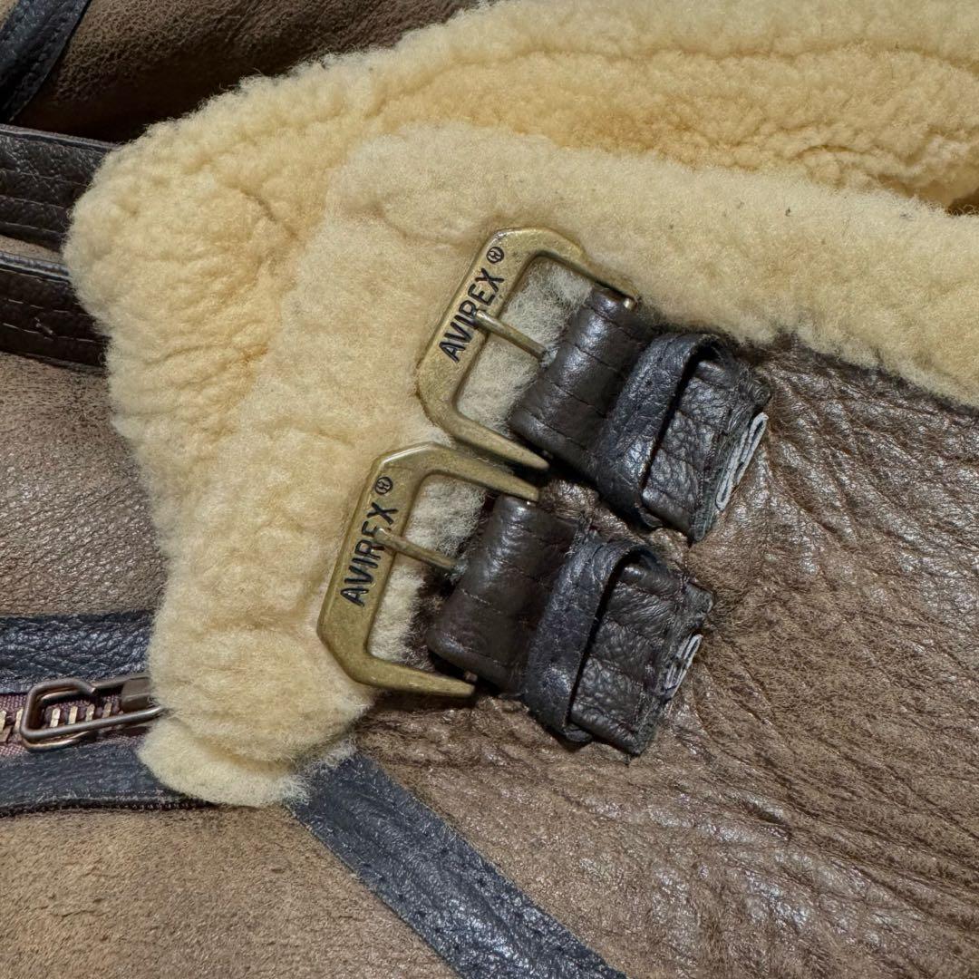 AVIREX B-3 フライトジャケット　USA製　40 ボア　　　ムートン