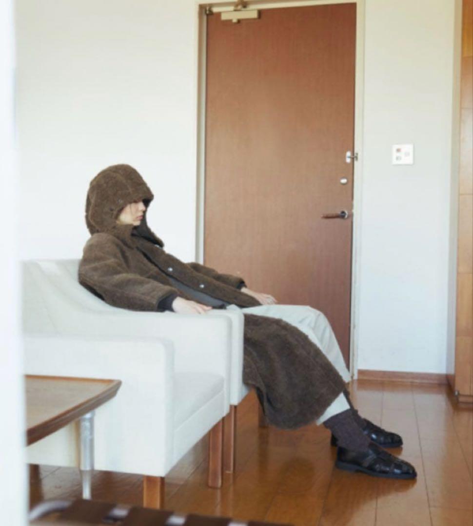 完売品☆jun mikami ジュンミカミアルパカライナーコート ボアコート