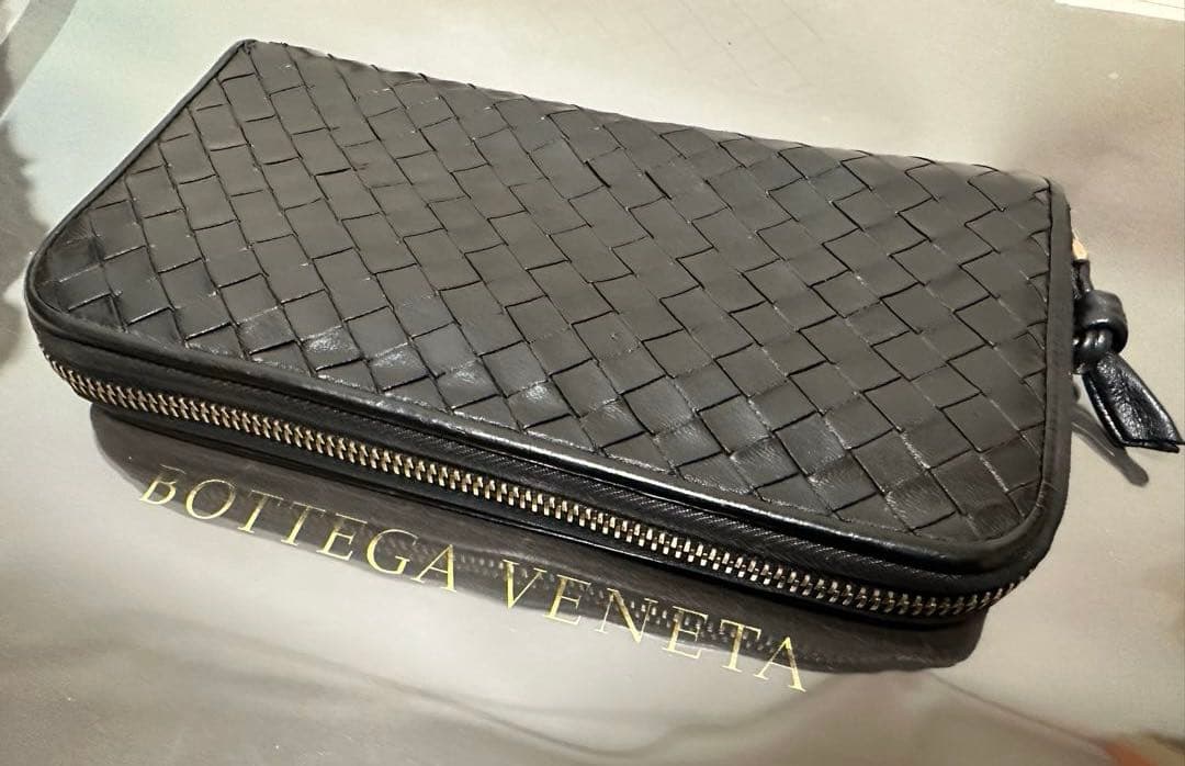 【付属品付】ボッテガヴェネタ ラウンドファスナー/ラム/黒/2️⃣✨✨✨