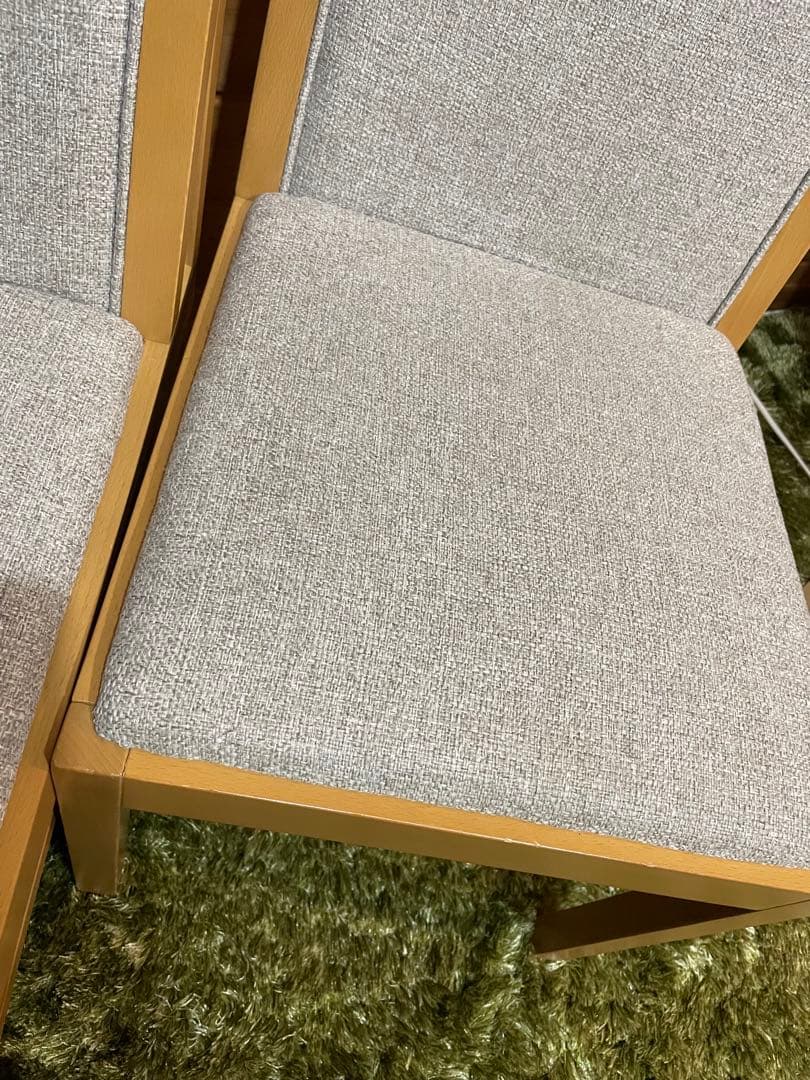 美品　quon クオン　QUON ダイニングチェア　2脚