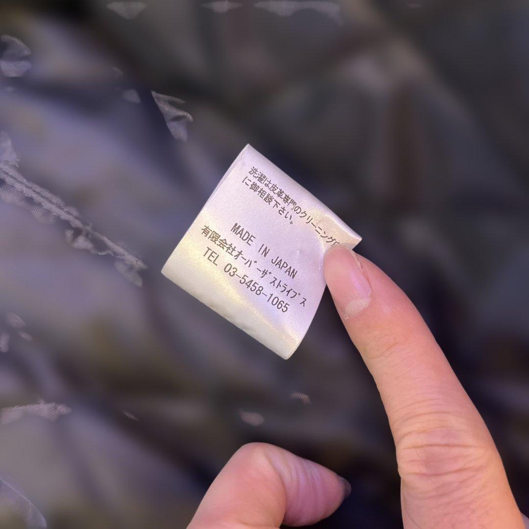 L OVER THE STRIPES 袖レザー スタジャン