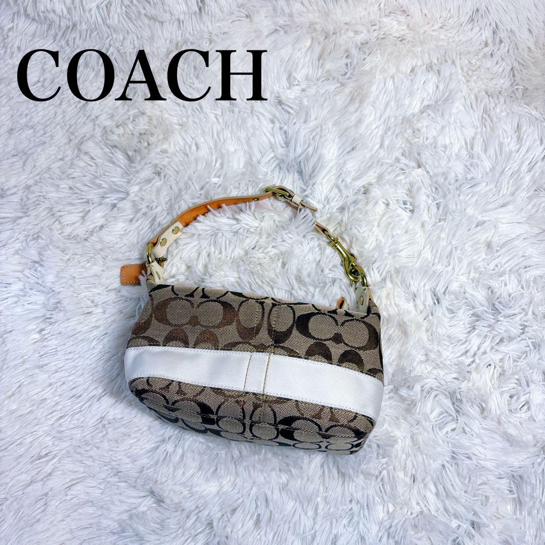 希少カラー✨】COACH コーチ シグネチャー y2k ポーチ - メルカリ