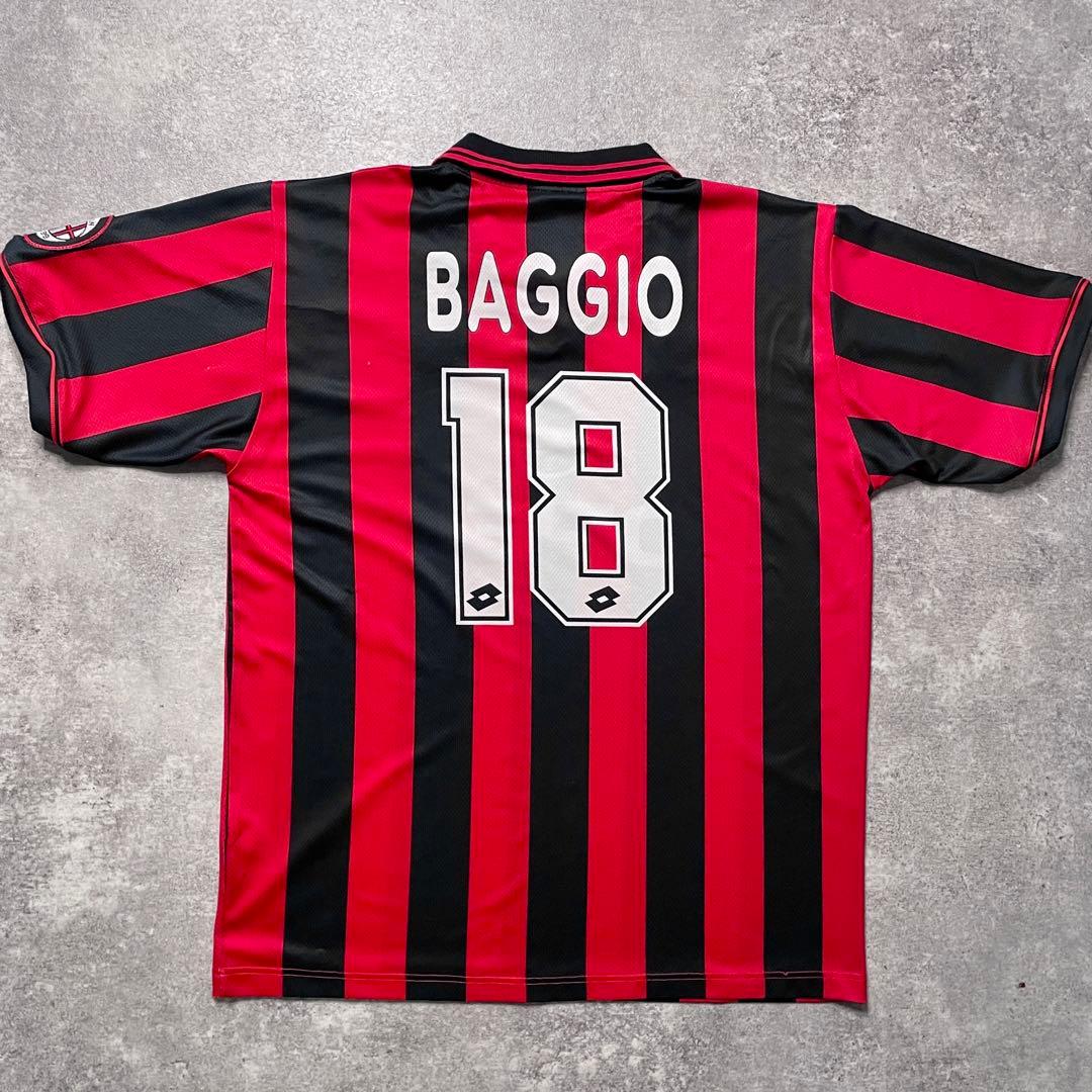 正規96-97 Lotto AC Milan home BAGGIO #18】 - メルカリ
