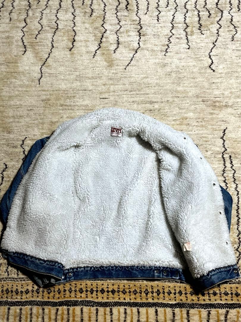 る*ら様 リーバイス 80s USA製 70609 デニムボアジャケット XL