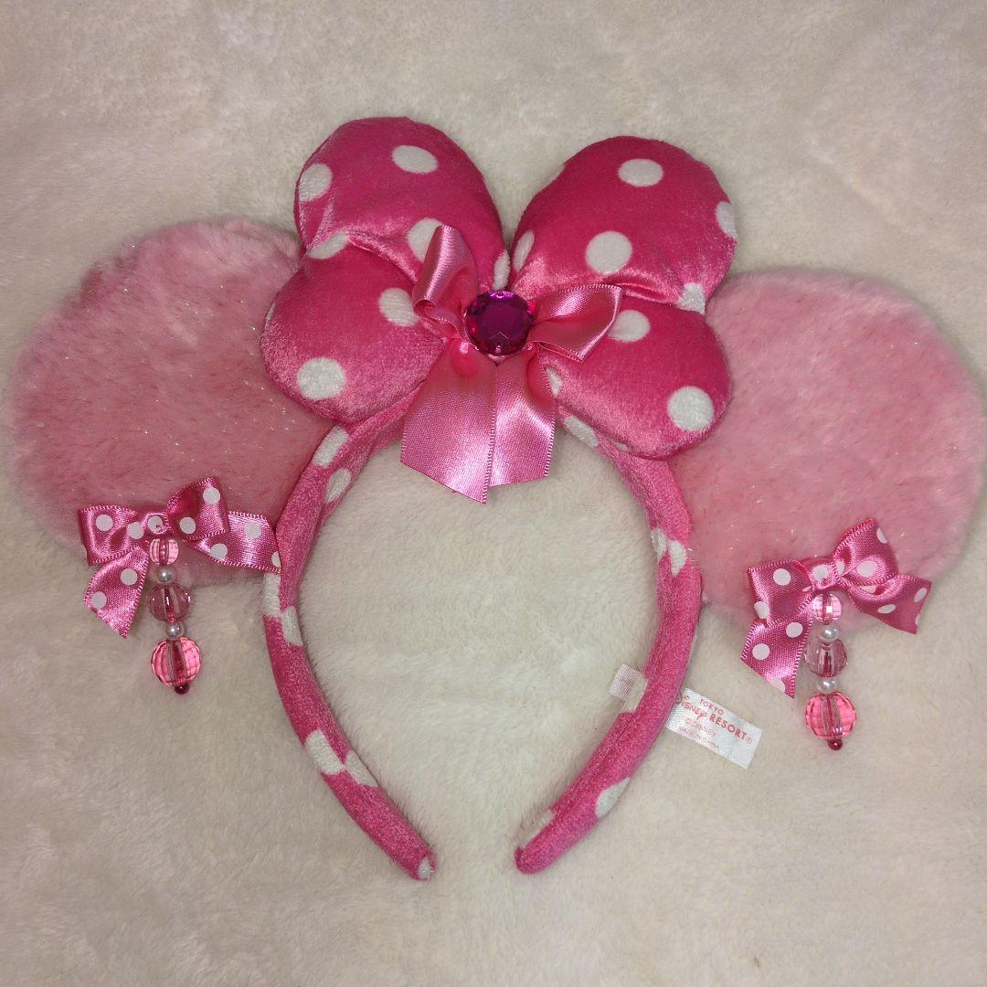 ミニーちゃんカチューシャ3点セット　　　　　　※1回のみ使用目立つ傷や汚れ無し。