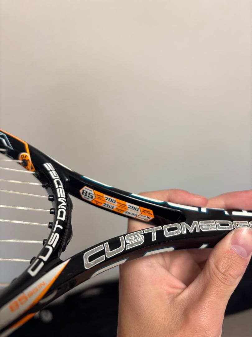 Speed Custom Edge テニスラケット ブラック/オレンジ