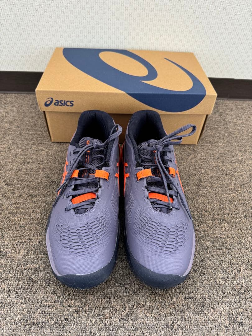 asics GEL-RESOLUTION X 25.5 2Eネイビー/オレンジ