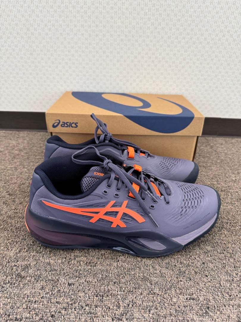 asics GEL-RESOLUTION X 25.5 2Eネイビー/オレンジ