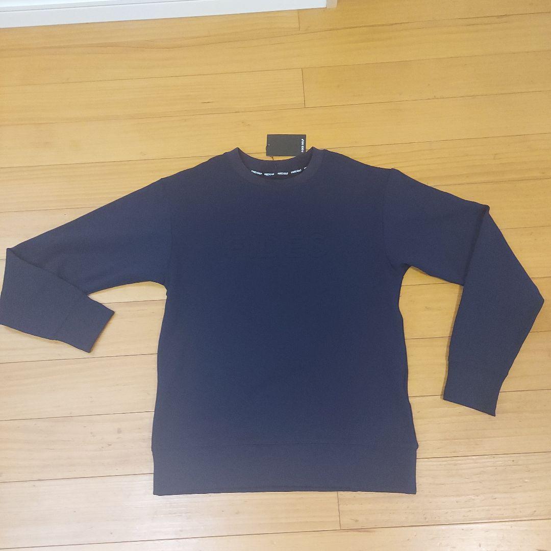 FIDES GOLF ネイビー クルーネックシャツ