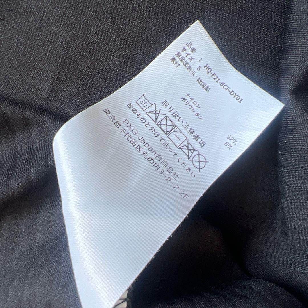 PXG ピーエックスジー　ポロシャツ　メンズ　ストレッチ　ロゴ　ブラック　黒　S