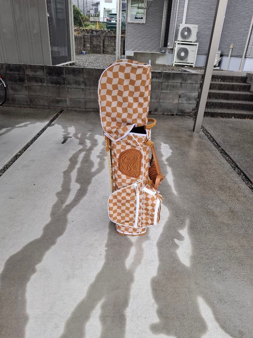 CRAVIN GOLF チェック柄キャディバッグ