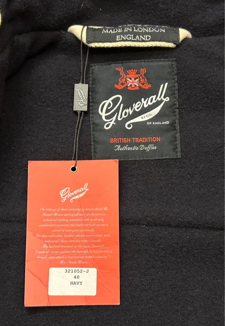新品　GLOVERALL MONTY グローバーオール ダッフルコート　L