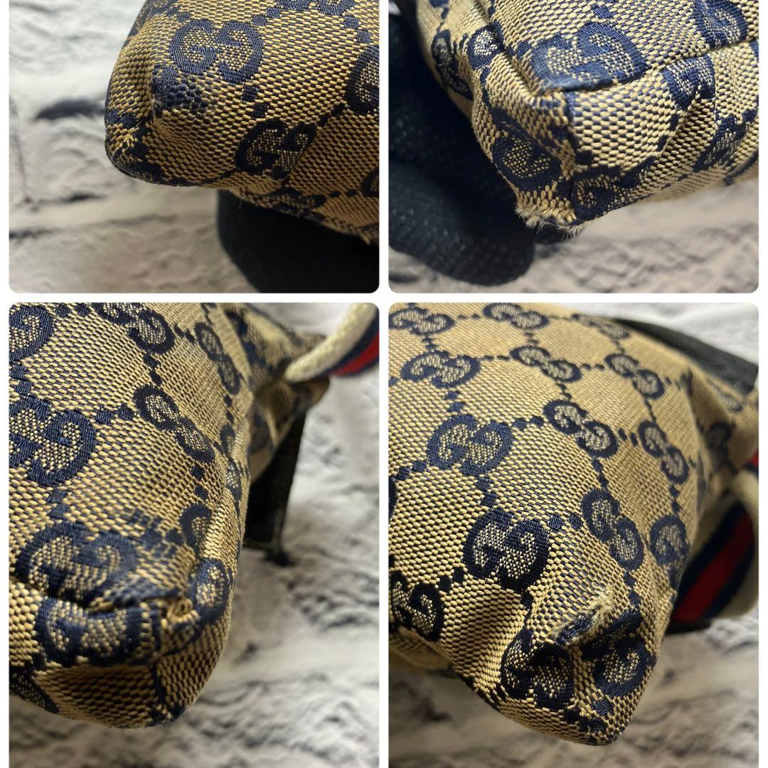 希少✨グッチ GGキャンバス シェリーライン ウエストポーチ ボディバッグ