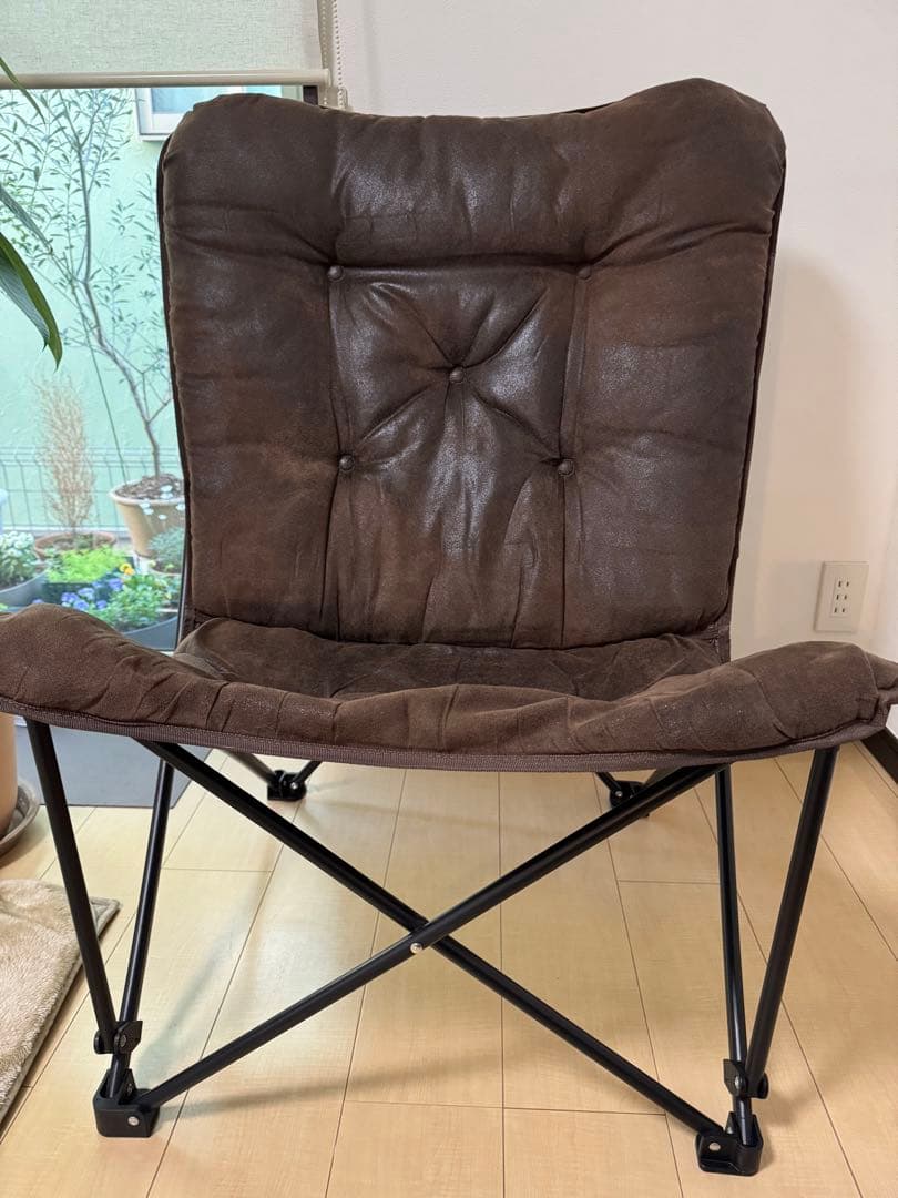 NITORI パタフライチェア ブラウン2脚ペア