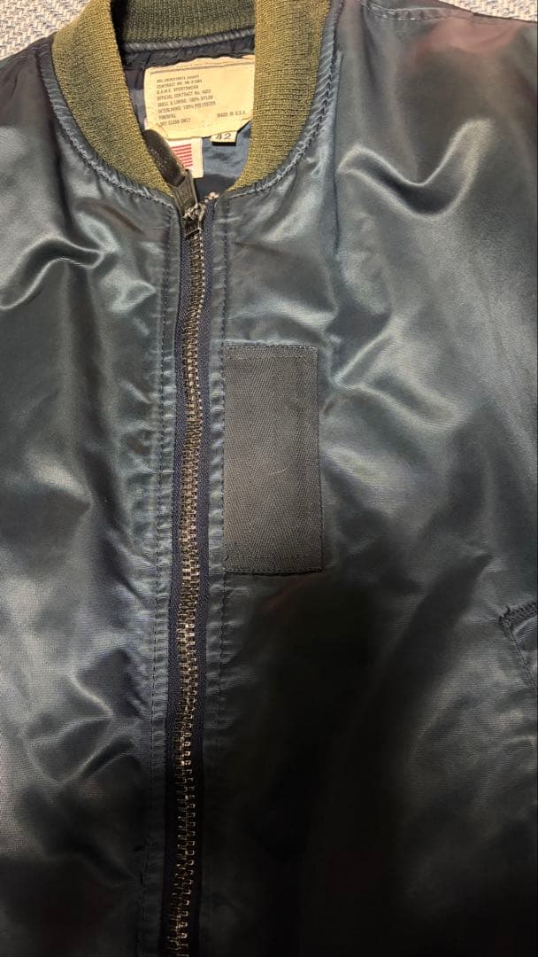 70’s MA-1 USA製 GAME SPORTSWEAR社 サイズ: 42