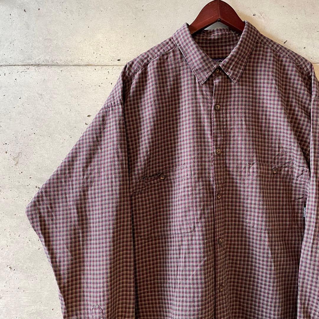 超貴重 最高デザイン 90年代 ポルトガル製 パタゴニア チェック シャツ