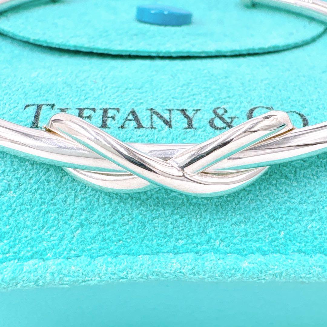 極美品 ティファニー インフィニティクロス バングル シルバー925