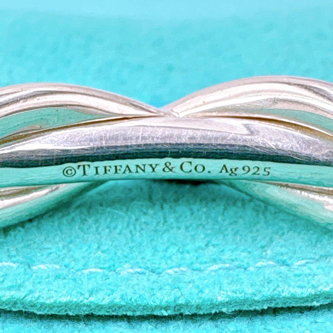 極美品 ティファニー インフィニティクロス バングル シルバー925