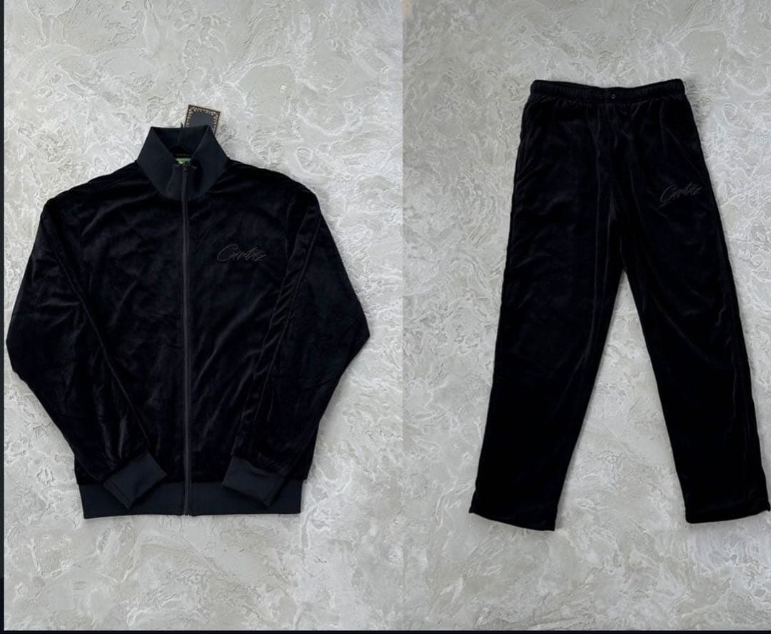 トップス CORTEIZ VVS VELOUR SET - TRIPLE BLACK