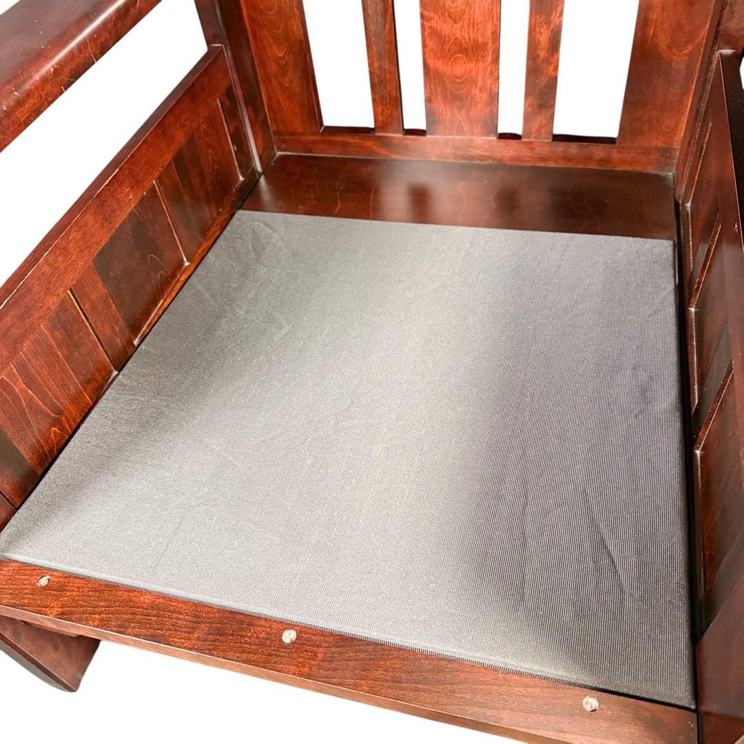 HR735 北海道民芸家具 シングルソファ 1人掛けソファ