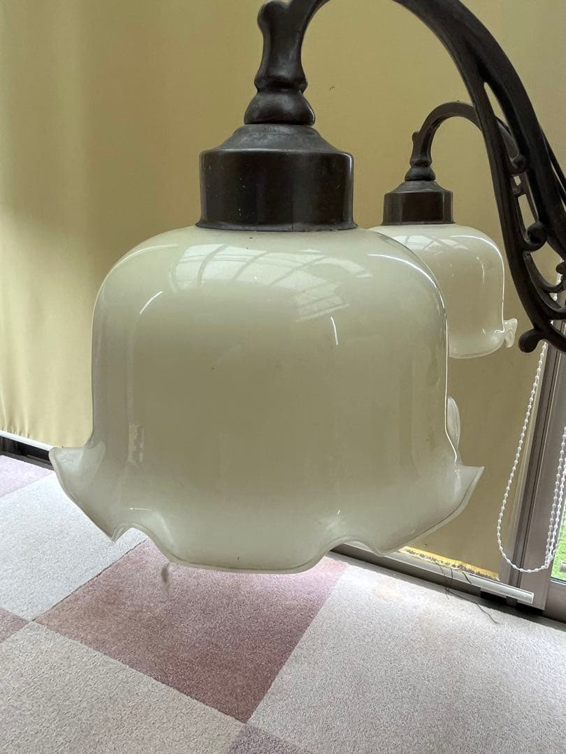 値下げ！アンティーク　ガラスシャンデリア 5灯